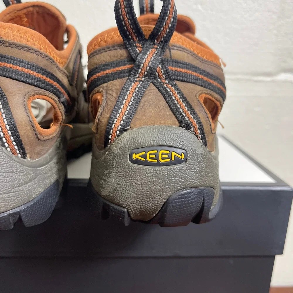 KEEN Arroyo II‎ Brown Leather Outdoor Hiking Sandals Waterproof Men's Size 11.5